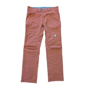 Eddie Bauer First Ascent Mens 35x34 Guide Pro Pants Rust Orange Hiking Outdoor